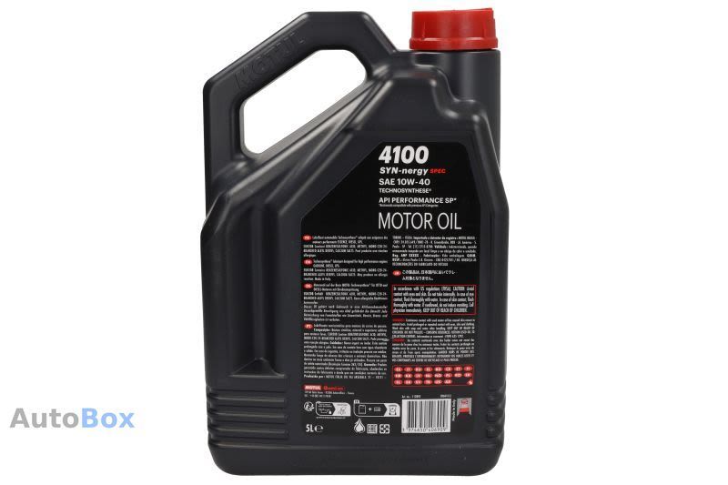 Моторна олива Motul 4100 SYN-nergy SPEC 10W-40 5л 387706 фото