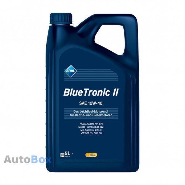 Моторное масло Aral BlueTronic 10W-40 5L 15F078 фото