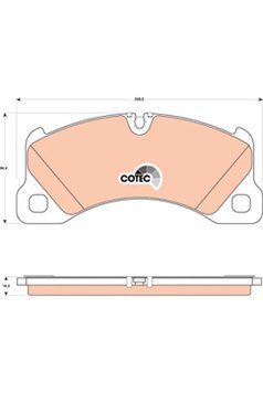 Колодки тормозные передние TRW GDB1774 Porsche Cayenne Panamera VW Touareg GDB1774 фото