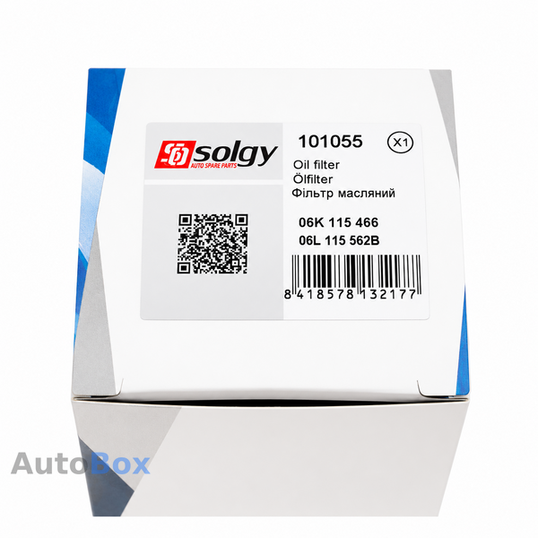 Фильтр масляный Solgy 101055 1.8-2.0 TFSI 12- 101055 фото